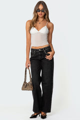 Malika Lacey Sheer Mesh Tank Top