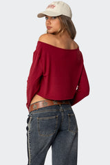 Cropped Off Shoulder Top