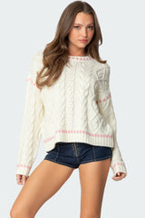 Eleni Cable Knit Sweater