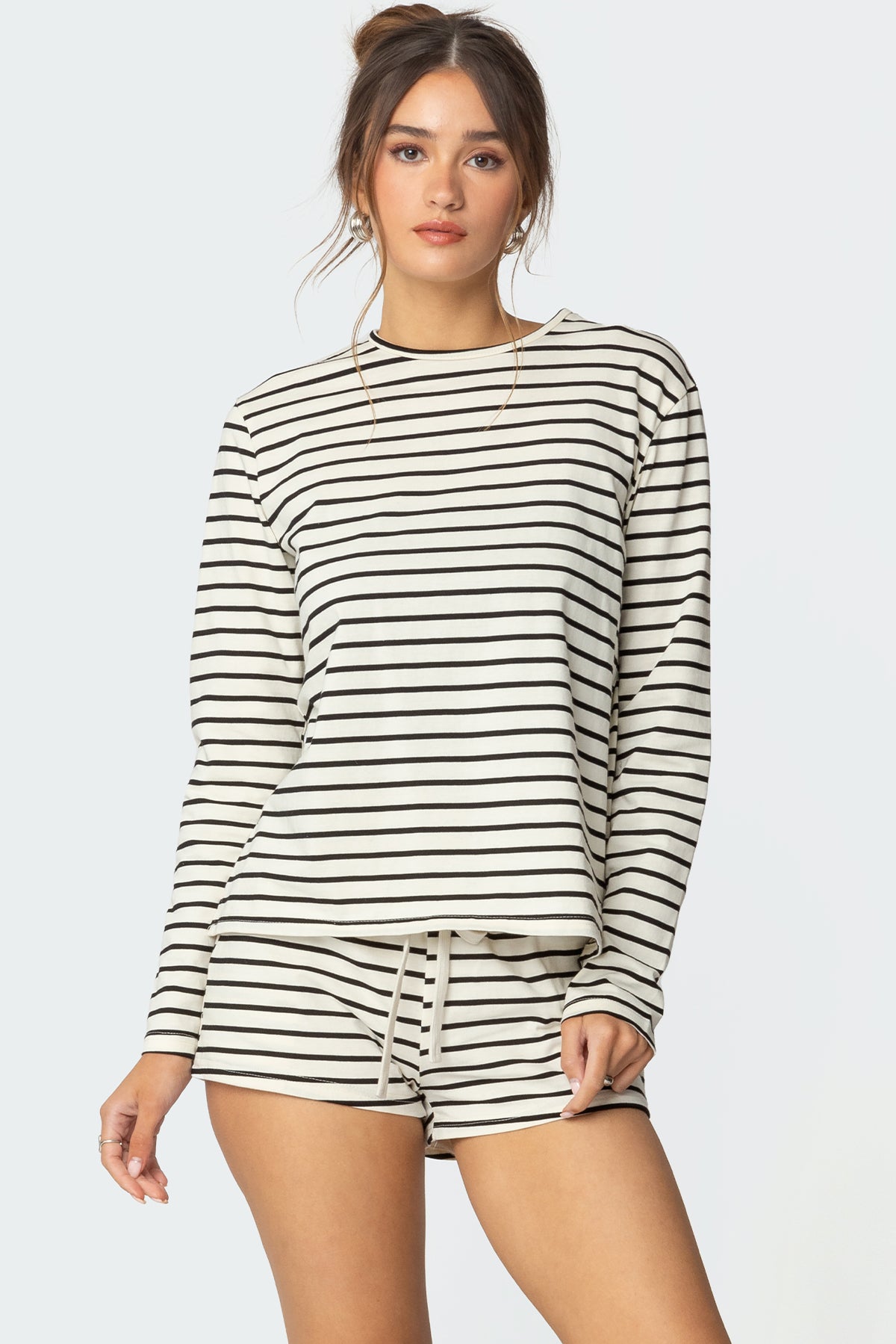 Jordyn Striped Long Sleeve T Shirt