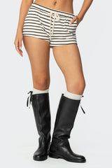 Jordyn Striped Drawstring Shorts