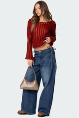 Katt Lace Up Baggy Jeans