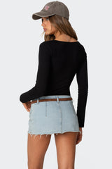 Jonah Long Sleeve V Neck Bodysuit