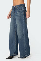 Davis Grommet Low Rise Jeans