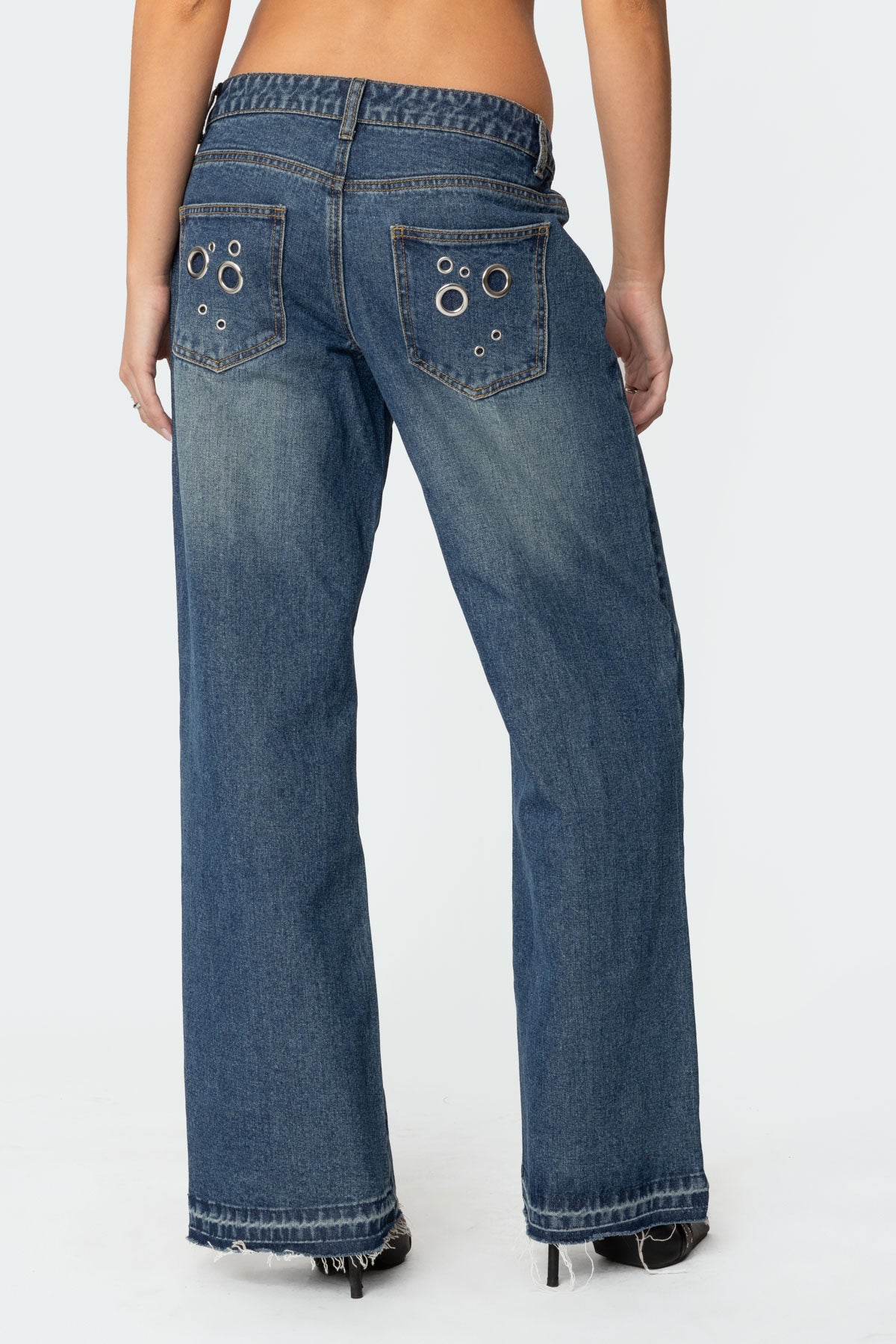 Davis Grommet Low Rise Jeans