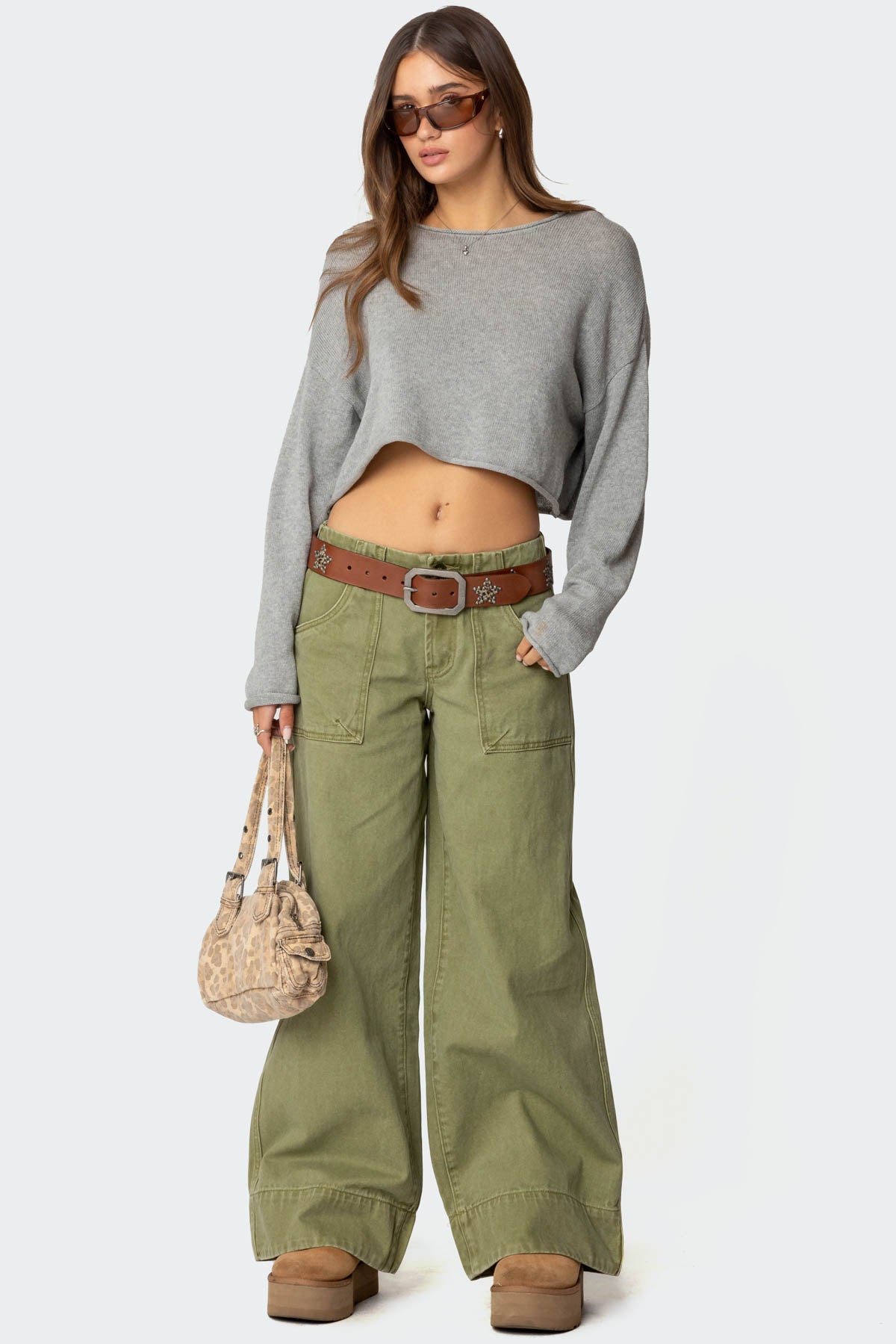 Vivienne Twill Baggy Pants