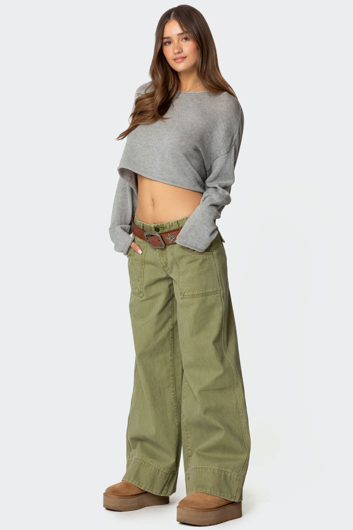 Vivienne Twill Baggy Pants