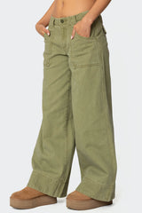 Vivienne Twill Baggy Pants