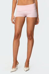 Jamie Fold Over Knit Shorts