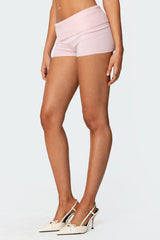 Jamie Fold Over Knit Shorts