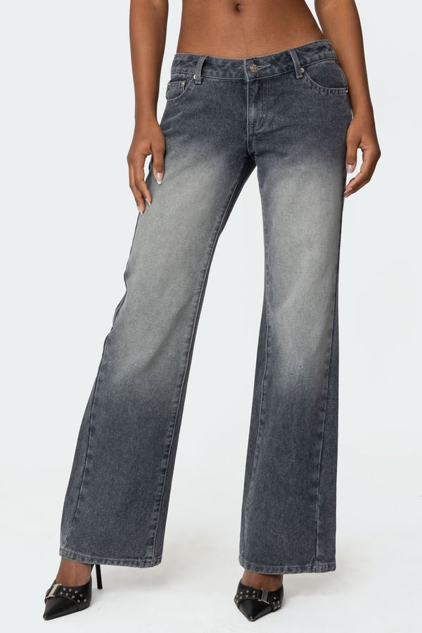 Alysse Low Rise Washed Jeans