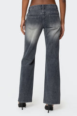 Alysse Low Rise Washed Jeans