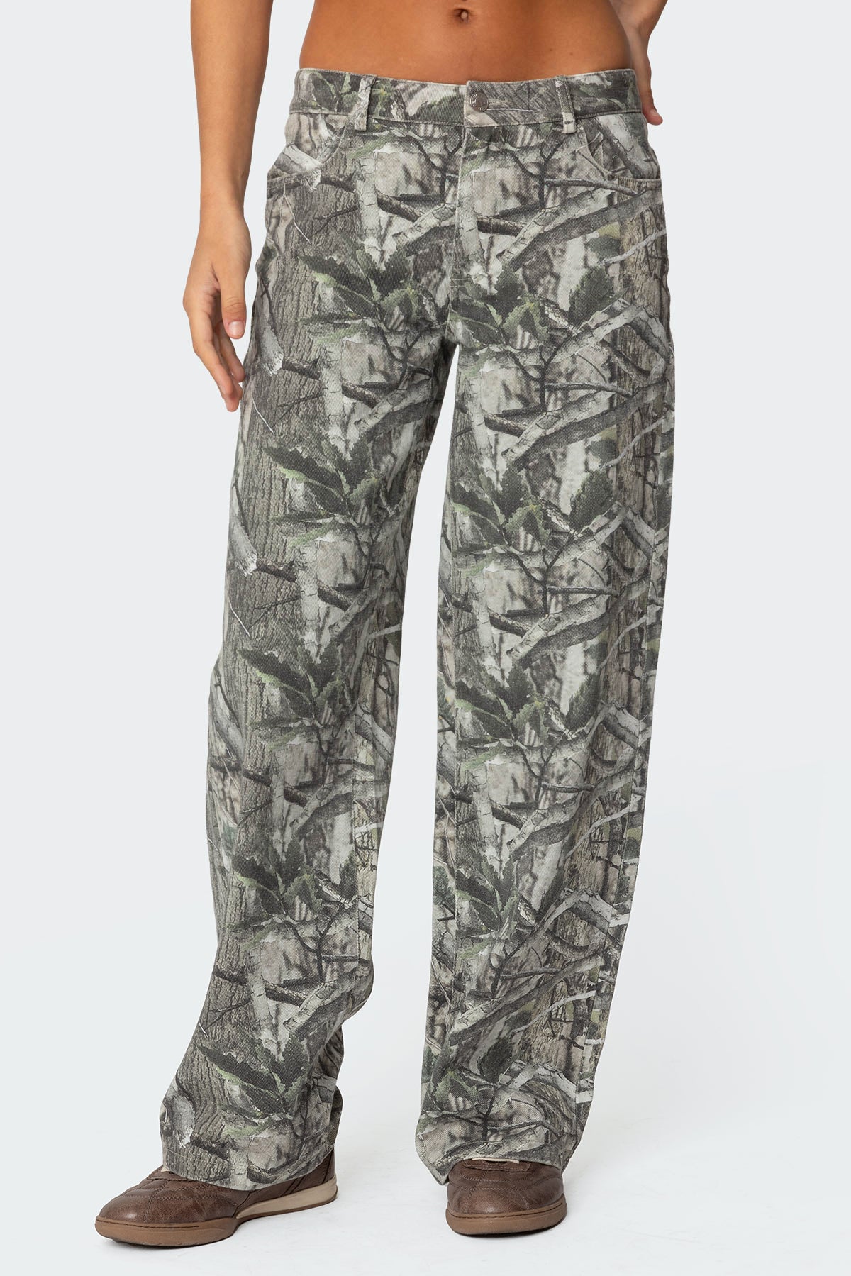 Camo & Bow Low Rise Jeans