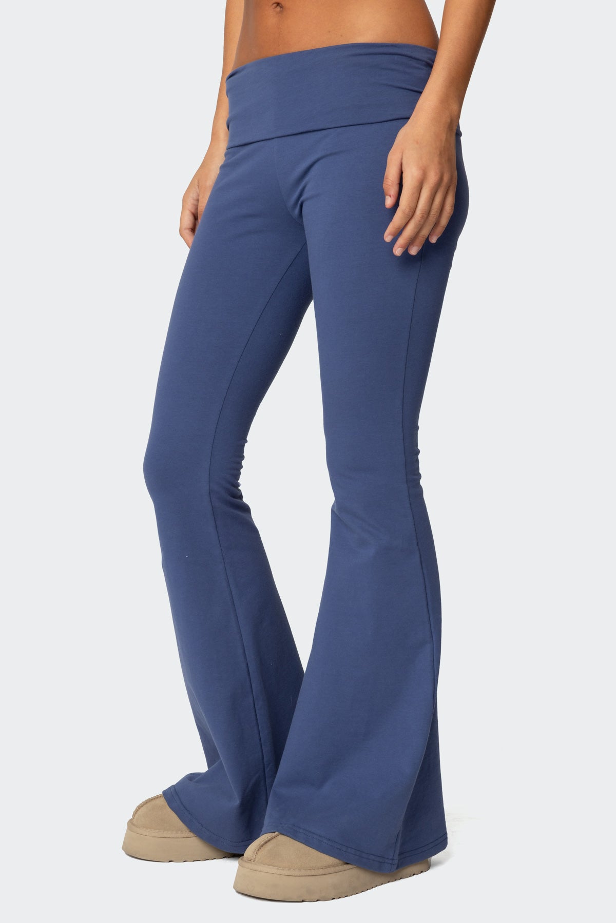 Aiyana Fold Over Flared Leggings