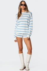 Amaris Striped Knit Shorts