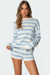 Amaris Oversized Striped Knit Sweater