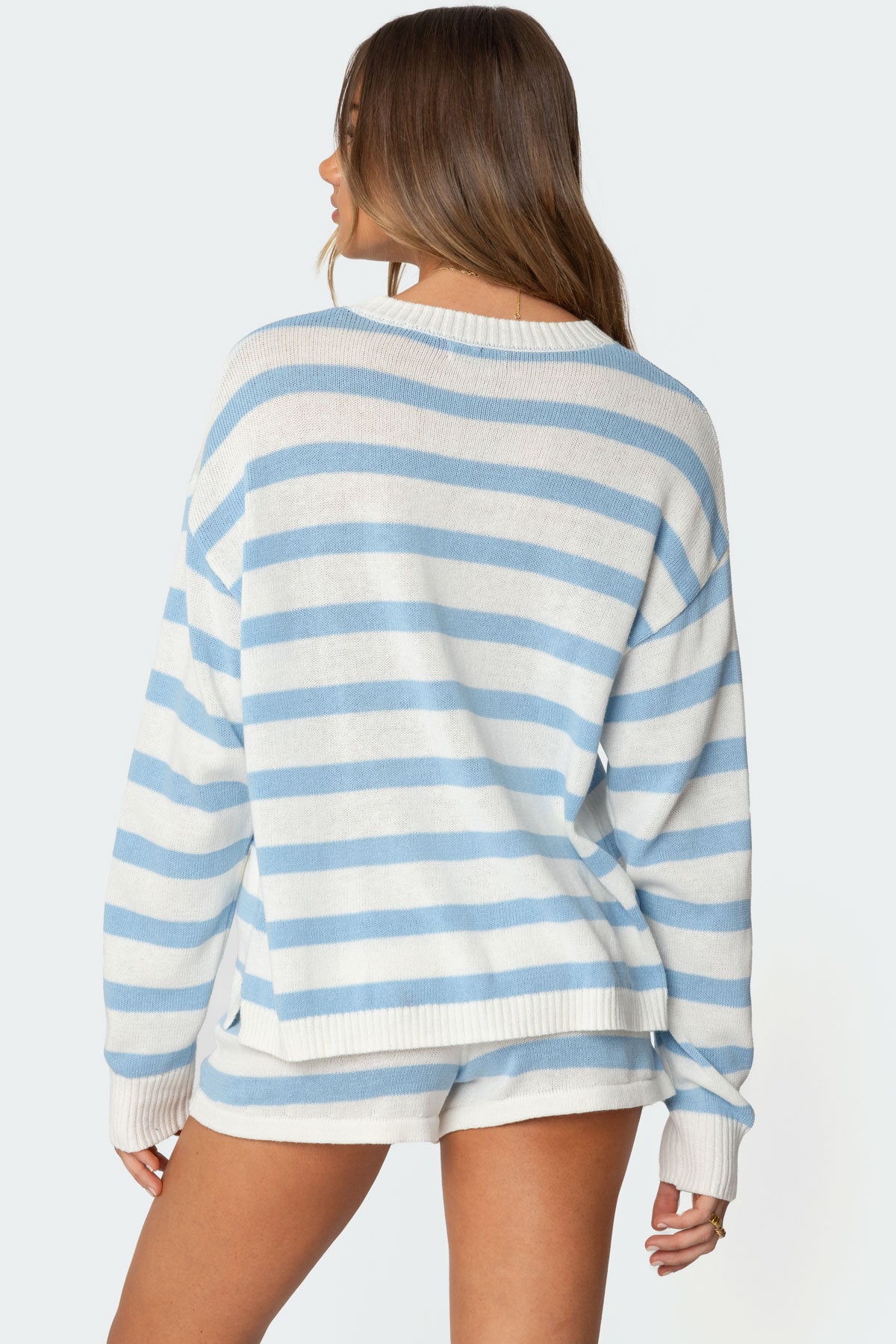 Amaris Oversized Striped Knit Sweater