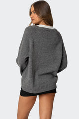 Martha Oversized V Neck Sweater