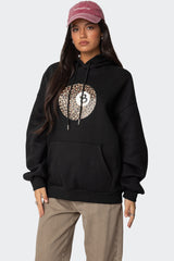 Leopard 8 Oversized Hoodie