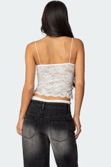 Rut Sheer Lace Tank Top