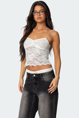 Rut Sheer Lace Tank Top