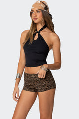 Alizee Belt Detail Halter Top