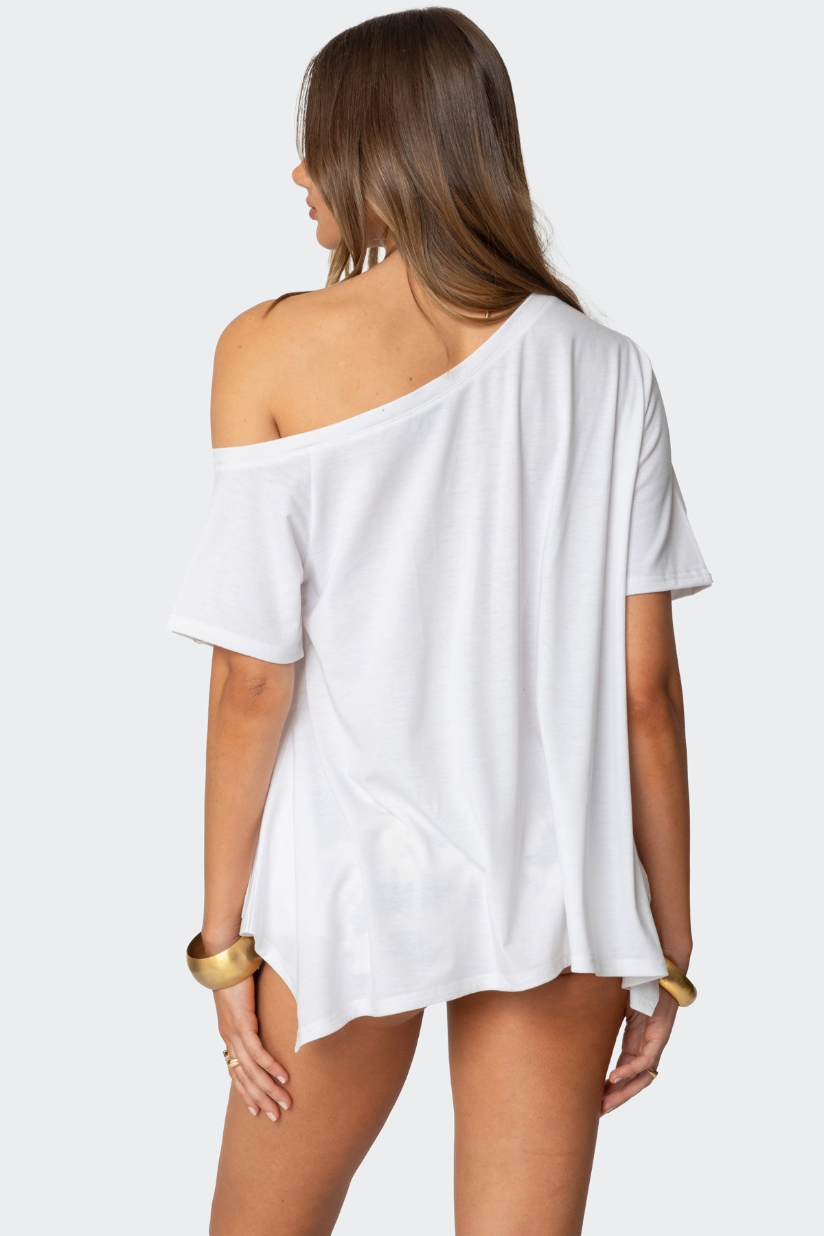 Josy Off Shoulder Handkerchief Top