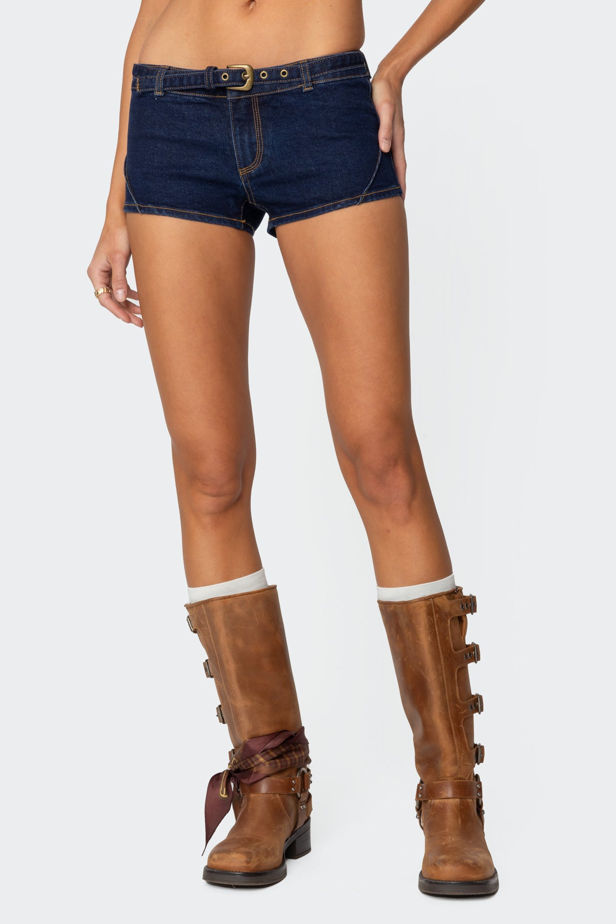 Short Rise Ciel Low Rise Denim Micro Shorts – edikted