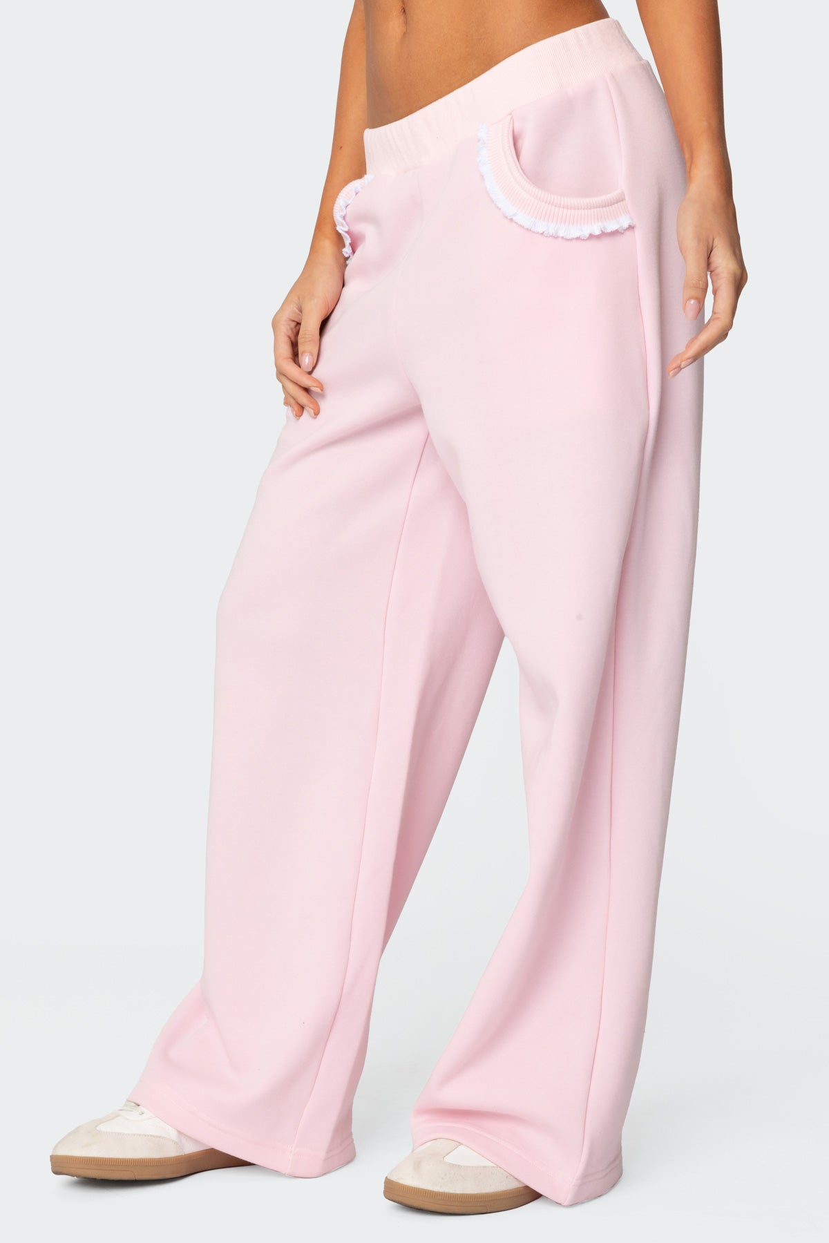 Ashtin Ruffle Trim Sweatpants