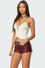 Interlocked V Neck Tank Top