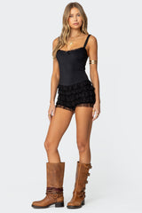 Lacey Ruffled Romper