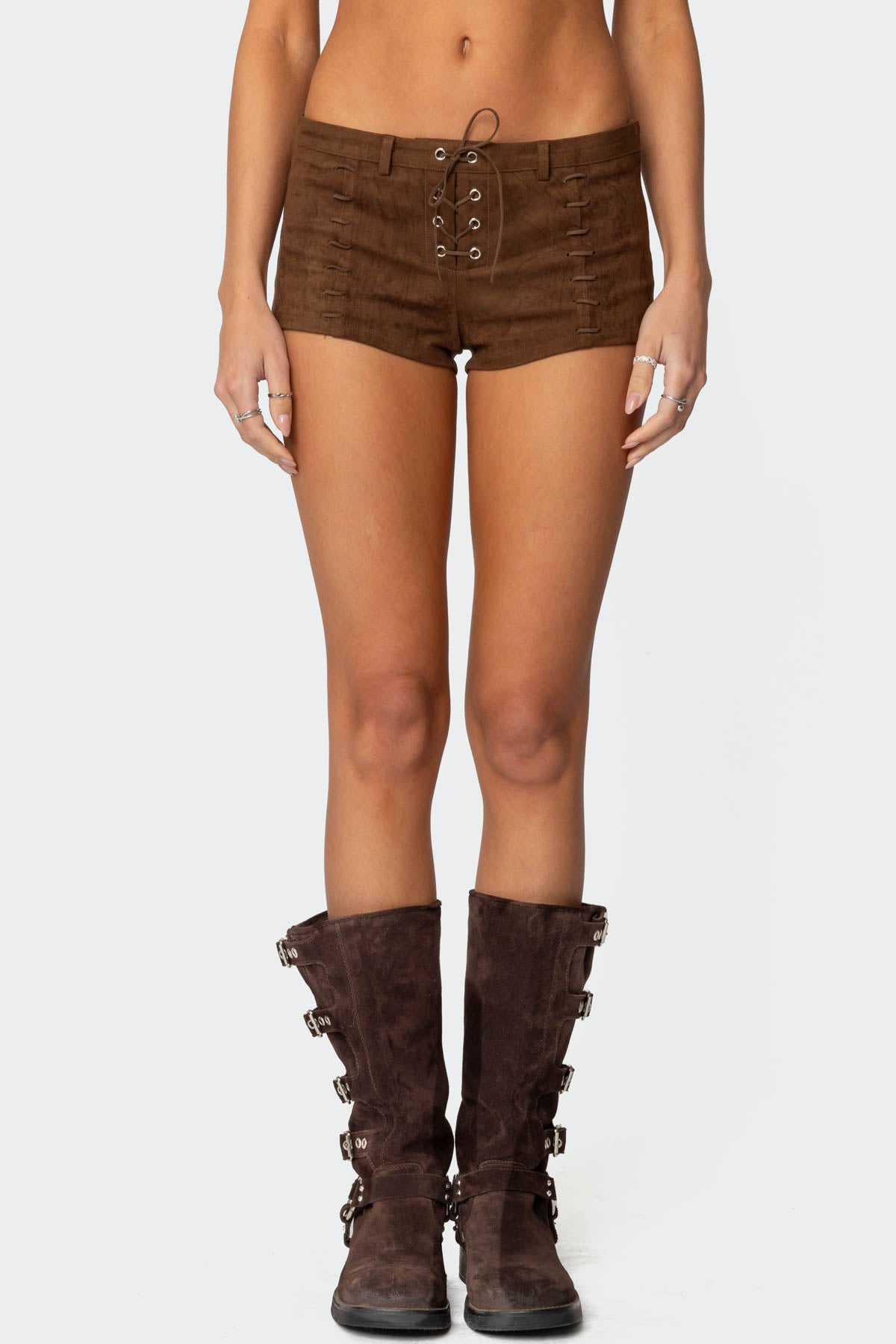 Sloane Faux Suede Micro Shorts