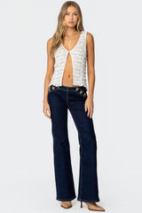 Alison Low Rise Flared Jeans