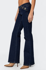 Alison Low Rise Flared Jeans