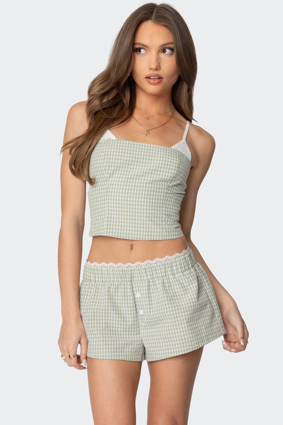 Lenorah Layered Gingham Top