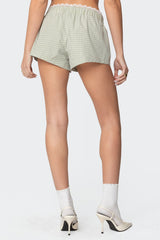 Lenorah Gingham Boxer Shorts