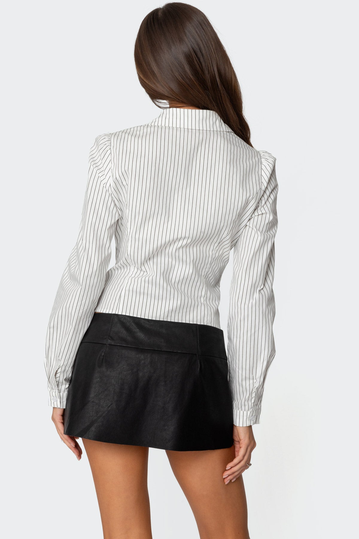 Tailored Pinstripe Button Up Shirt