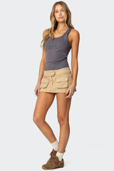 Mavis Cargo Mini Skort