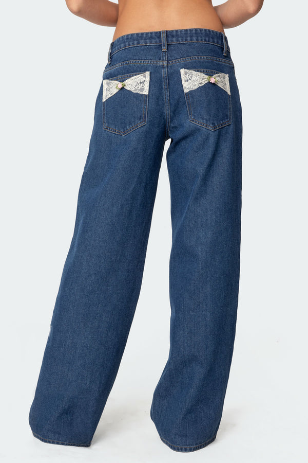 Lacey Pocket Low Rise Jeans