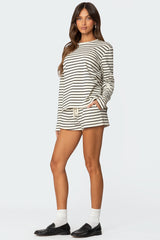 Jordyn Striped Long Sleeve T Shirt