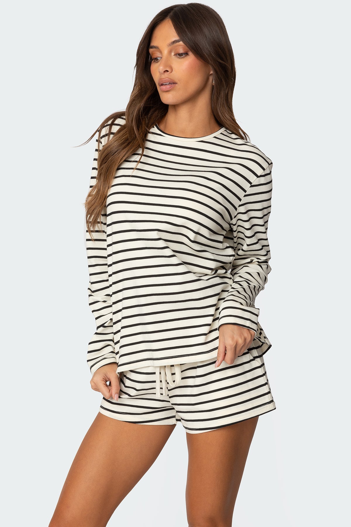 Jordyn Striped Long Sleeve T Shirt