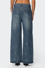 Jainie Grommet Low Rise Jeans