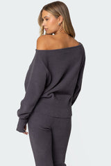 Plush Oversized Asymmetric Sweater