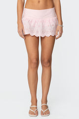 Emory Eyelet Mini Skort