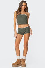 Georgina Low Rise Waffle Shorts