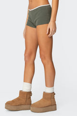 Georgina Low Rise Waffle Shorts