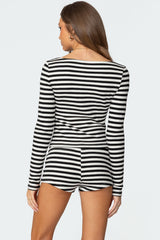 Hali Striped Knit Top