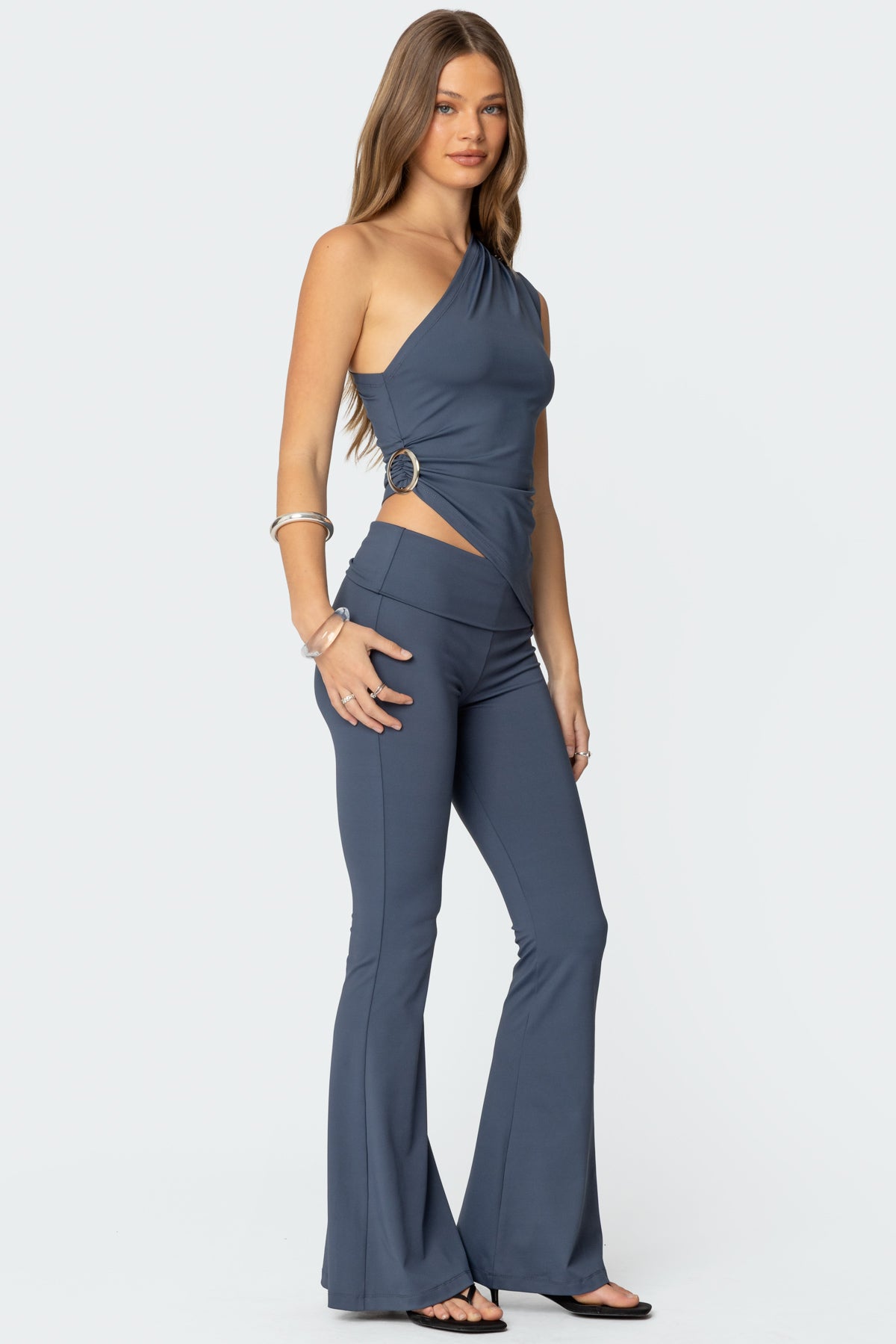 Jayna Asymmetric Ring Top