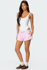 Baylee Contrast Striped Shorts