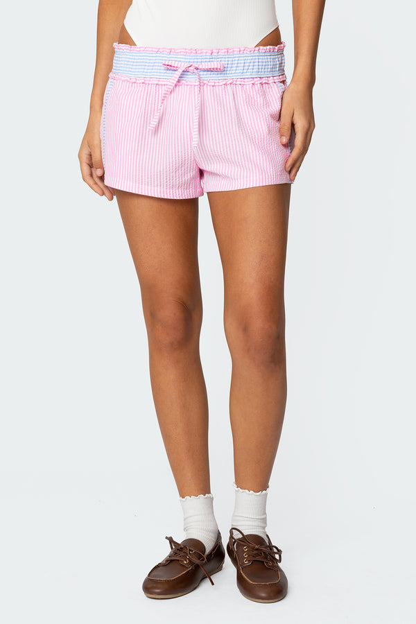 Baylee Contrast Striped Shorts